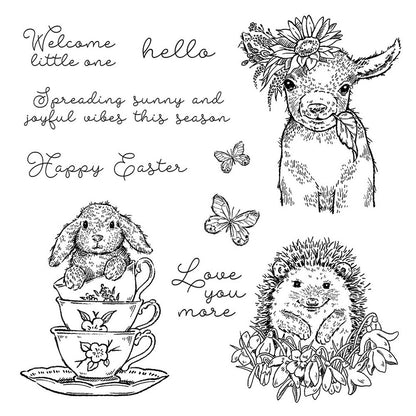 Easter Animals Clear Stamps