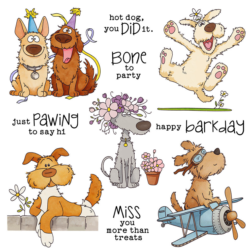 Carefree Puppies Dies & Stamps Set