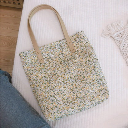 Floral Versatile Shoulder Tote Bag