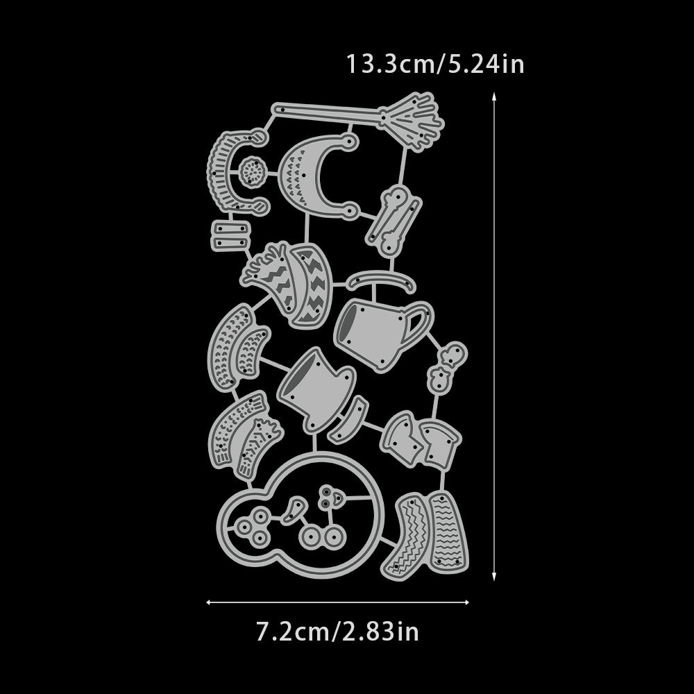 Christmas Snowman Metal Cutting Dies
