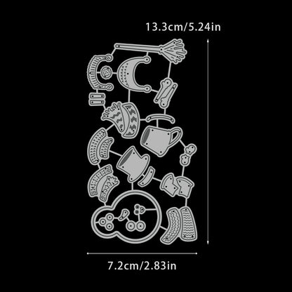 Christmas Snowman Metal Cutting Dies