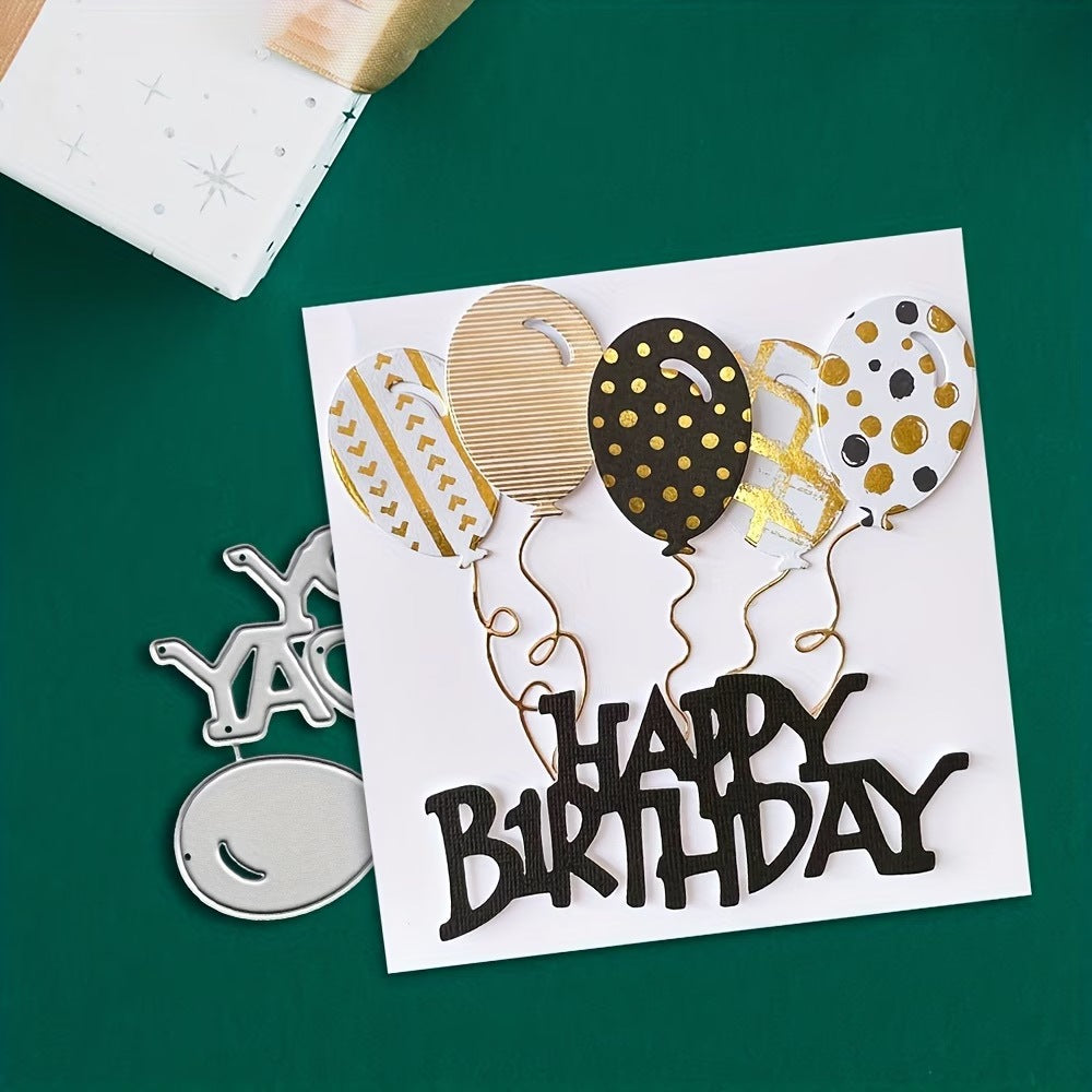 Birthday Balloon Metal Cutting Dies