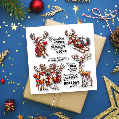 Christmas Deer Dies & Stamps Set