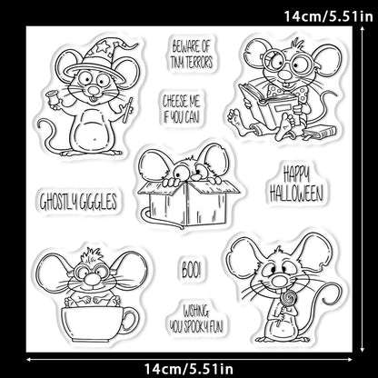 Halloween Mouse Dies & Stamps Set