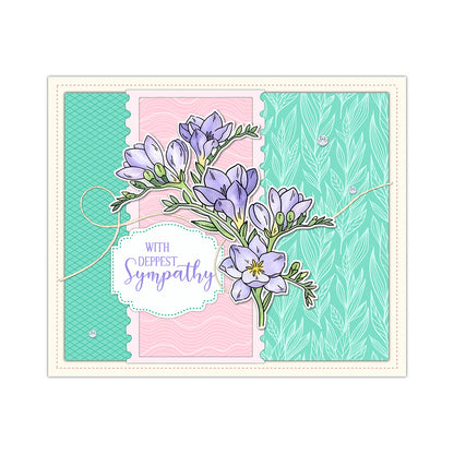 Pretty Freesia Dies & Stamps Set