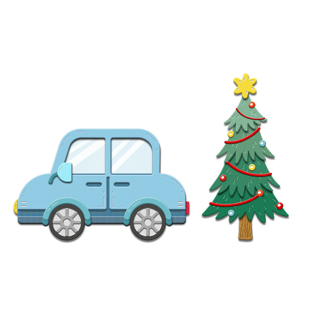 Christmas Trees and Cars Metal Cutting Dies