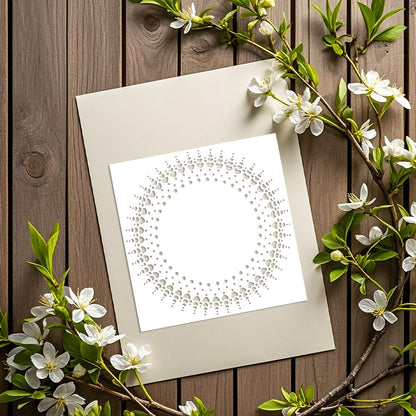 Heart and Sunshine Pattern DIY Painting Hollow Stencil