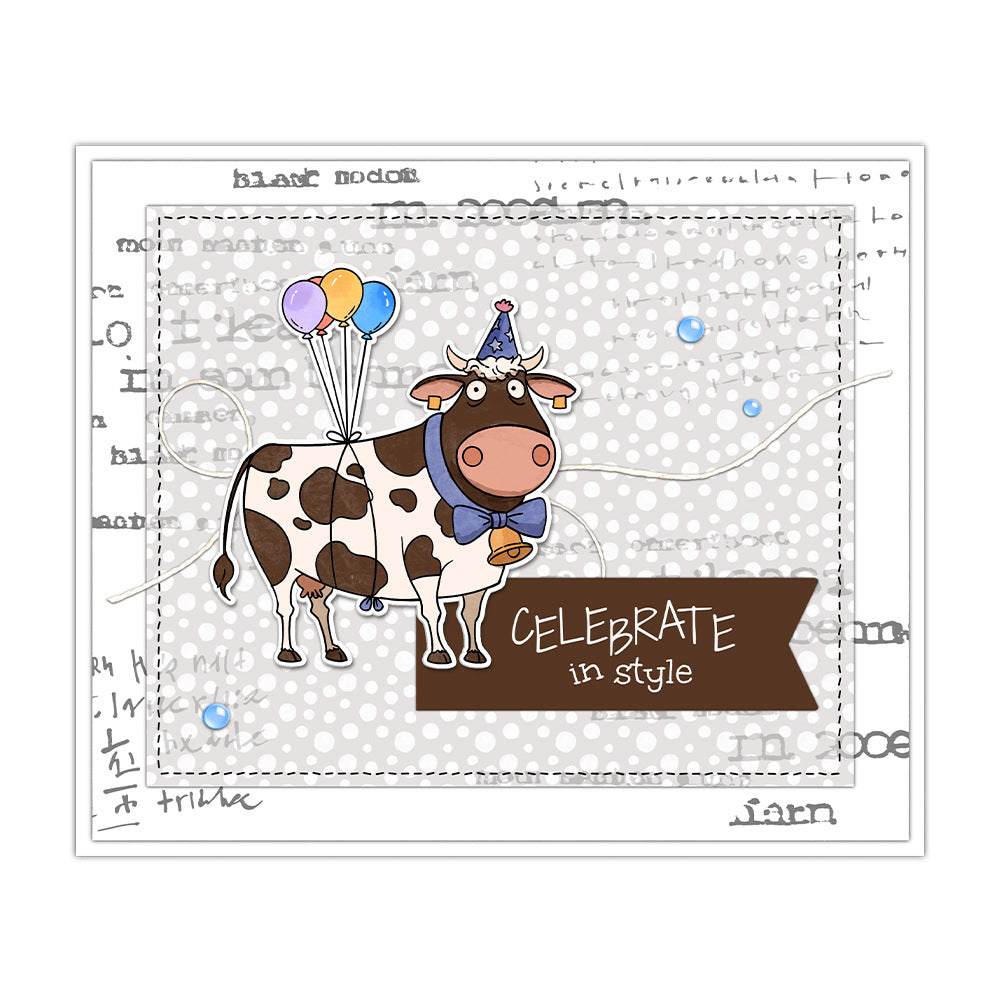 Funny Party Animals Dies & Stamps Set