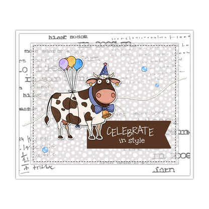 Funny Party Animals Dies & Stamps Set