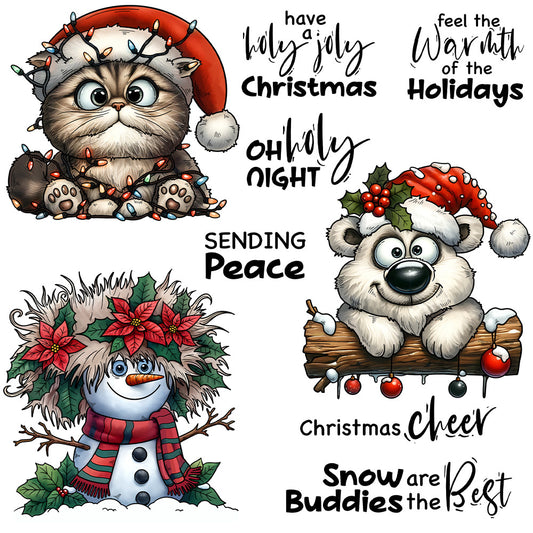 Christmas Animals Dies & Stamps Set