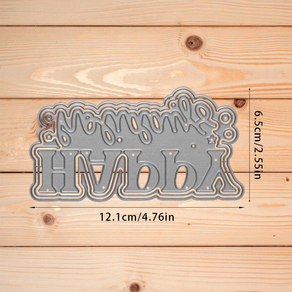 "Happy Holidays" Words Metal Cutting Dies
