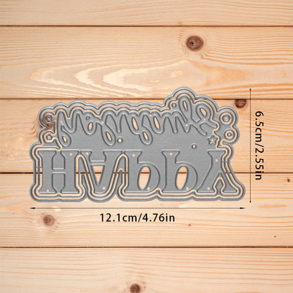 "Happy Holidays" Words Metal Cutting Dies