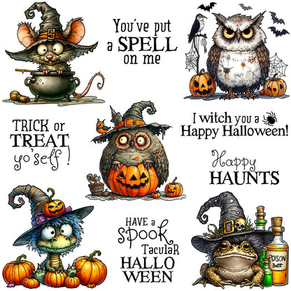 Halloween Animals Dies & Stamps Set