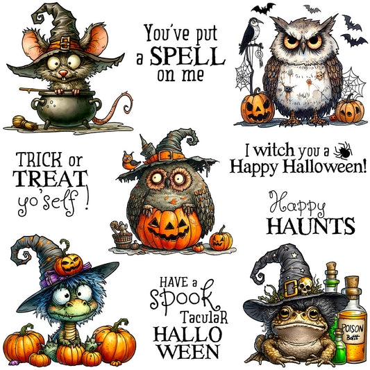 Halloween Animals Dies & Stamps Set