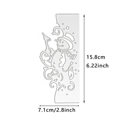 Snowman Lace Frame Metal Cutting Dies