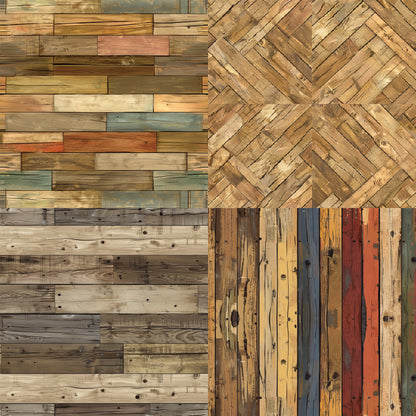 24PCS 6" Plank Scrapbook Paper & Cardstock