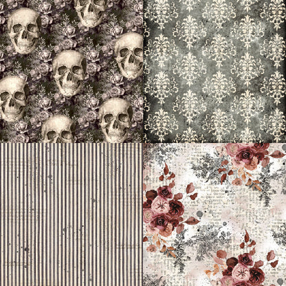 24PCS 6" Silent Castle Scrapbook Paper & Cardstock