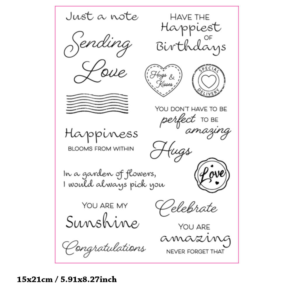 Blessing Words and Phrases Clear Stamps