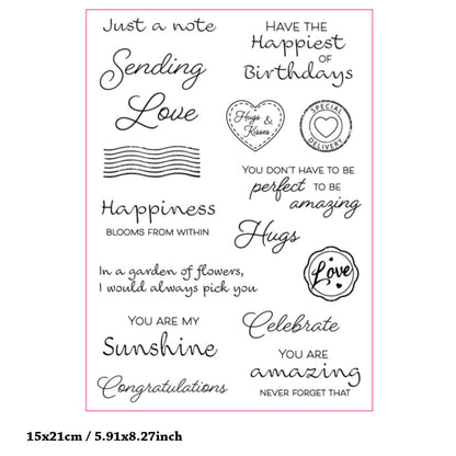 Blessing Words and Phrases Clear Stamps