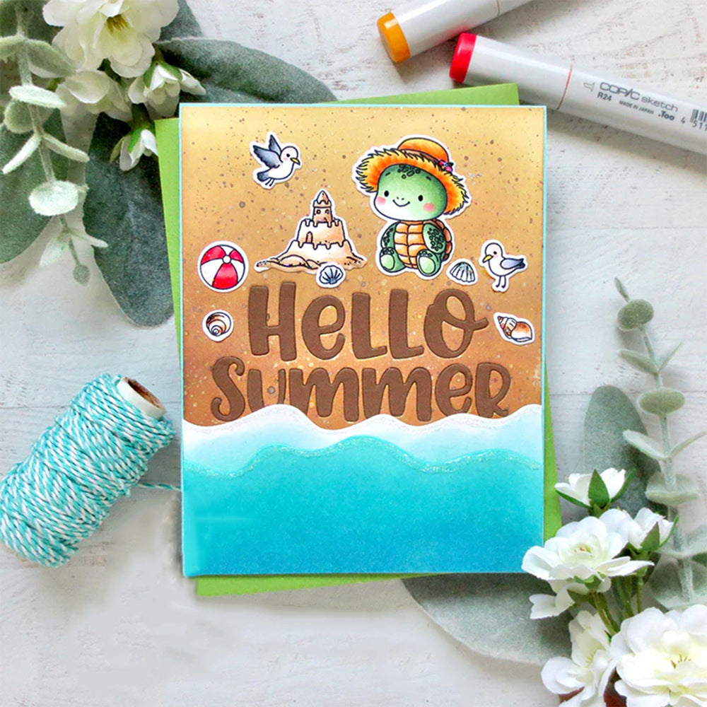 "Hello Summer" Words Metal Cutting Dies