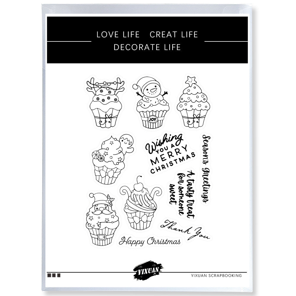 Christmas Cake Dies & Stamps Set