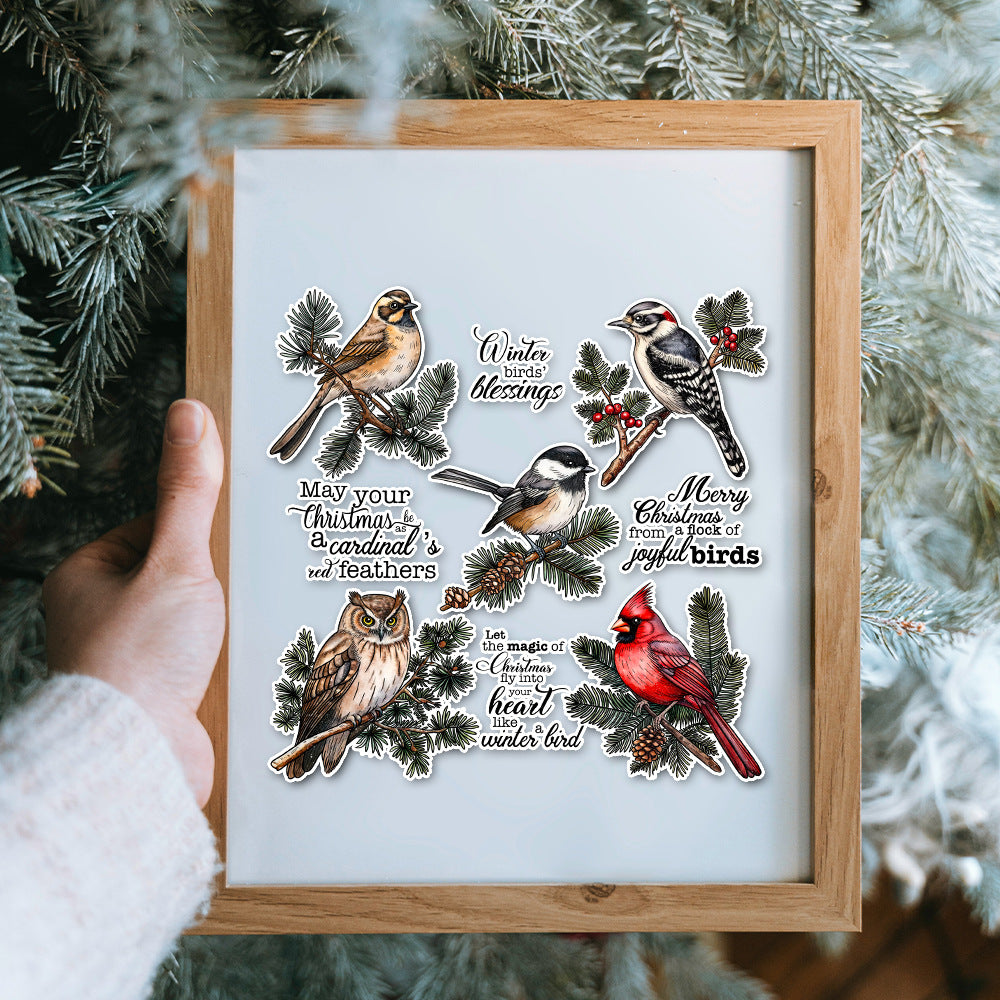 Christmas Birds Clear Stamps