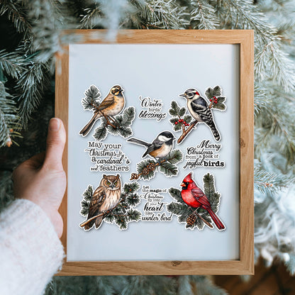 Christmas Birds Clear Stamps