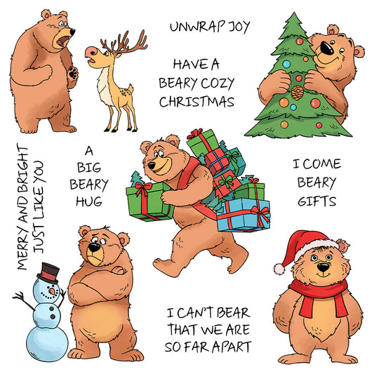 Christmas Bears Dies & Stamps Set