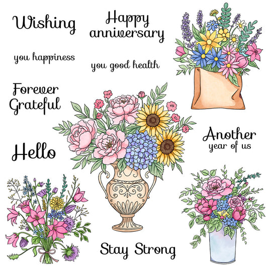 Dense Bouquet Clear Stamps