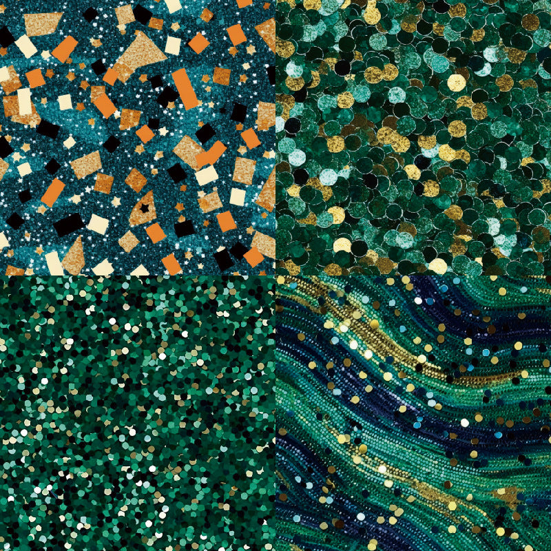 24PCS 6" Emerald Scrapbook Paper & Cardstock
