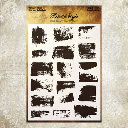 Retro Background DIY Scrapbook Clear Stamps