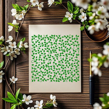 Branch Pattern DIY Painting Hollow Stencil