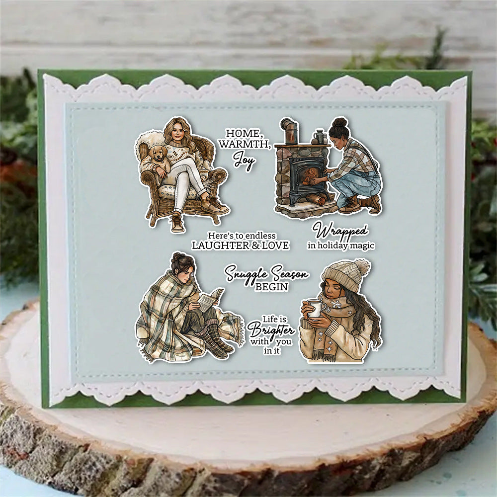 Winter Girl's Daily Life Clear Stamps