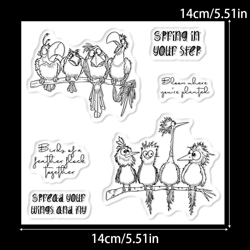 Funny Birds Dies & Stamps Set