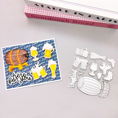 Beer Barrels and Glasses Metal Cutting Dies