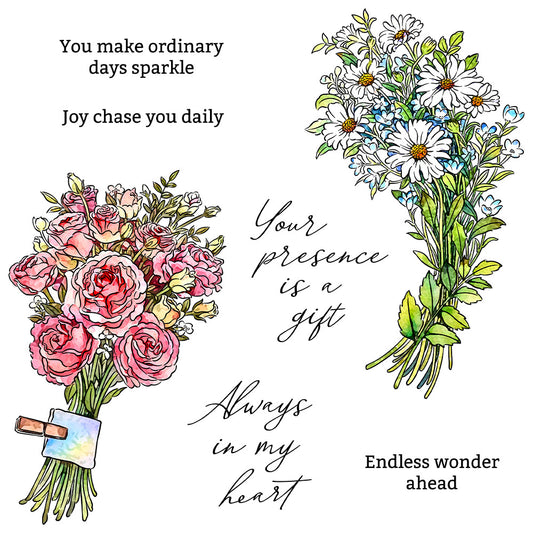 Beautiful Bouquet Dies & Stamps Set