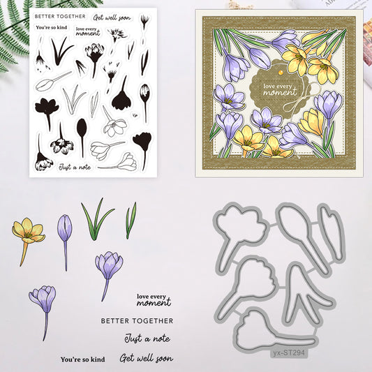 Multicolor Saffron Dies & Stamps Set