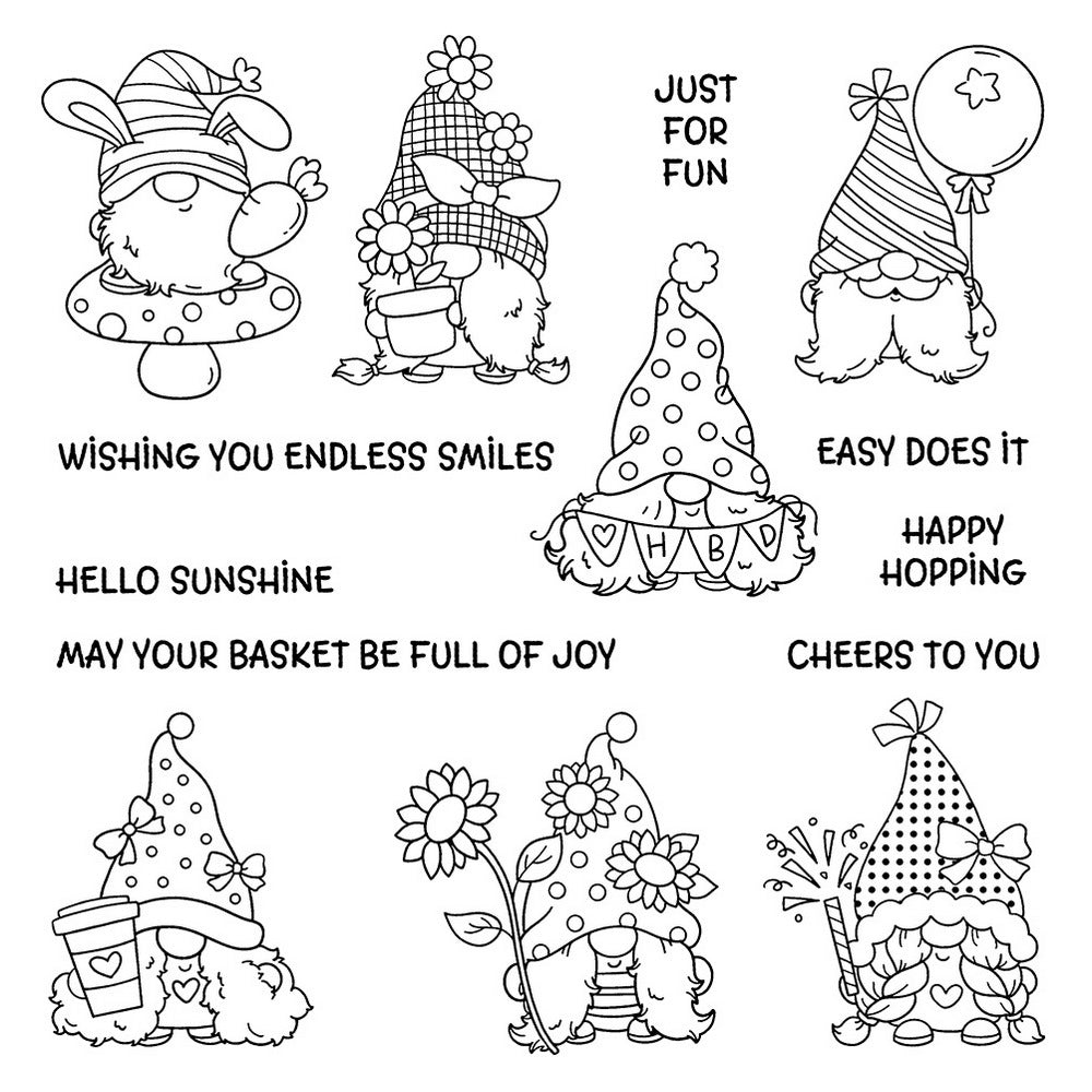 Cute Gnome Dies & Stamps Set