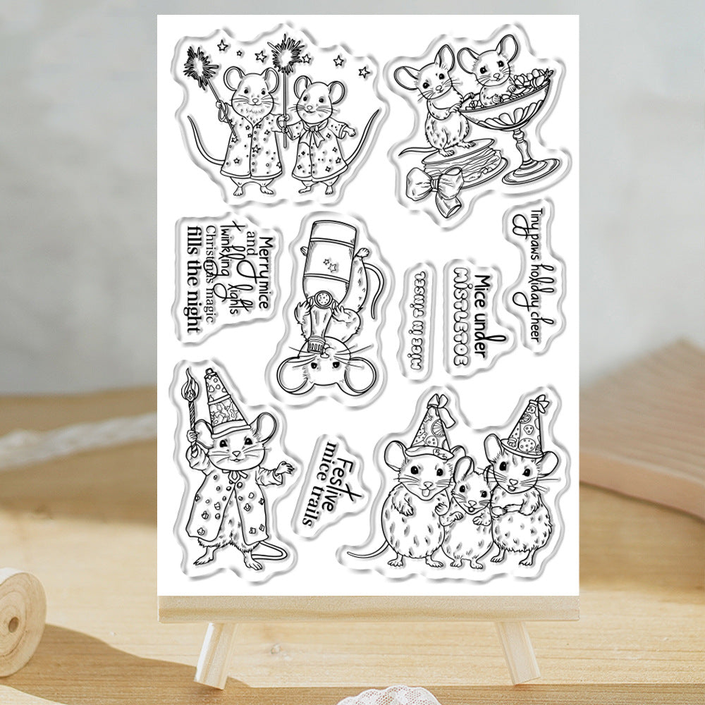 Christmas Mouse Clear Stamps