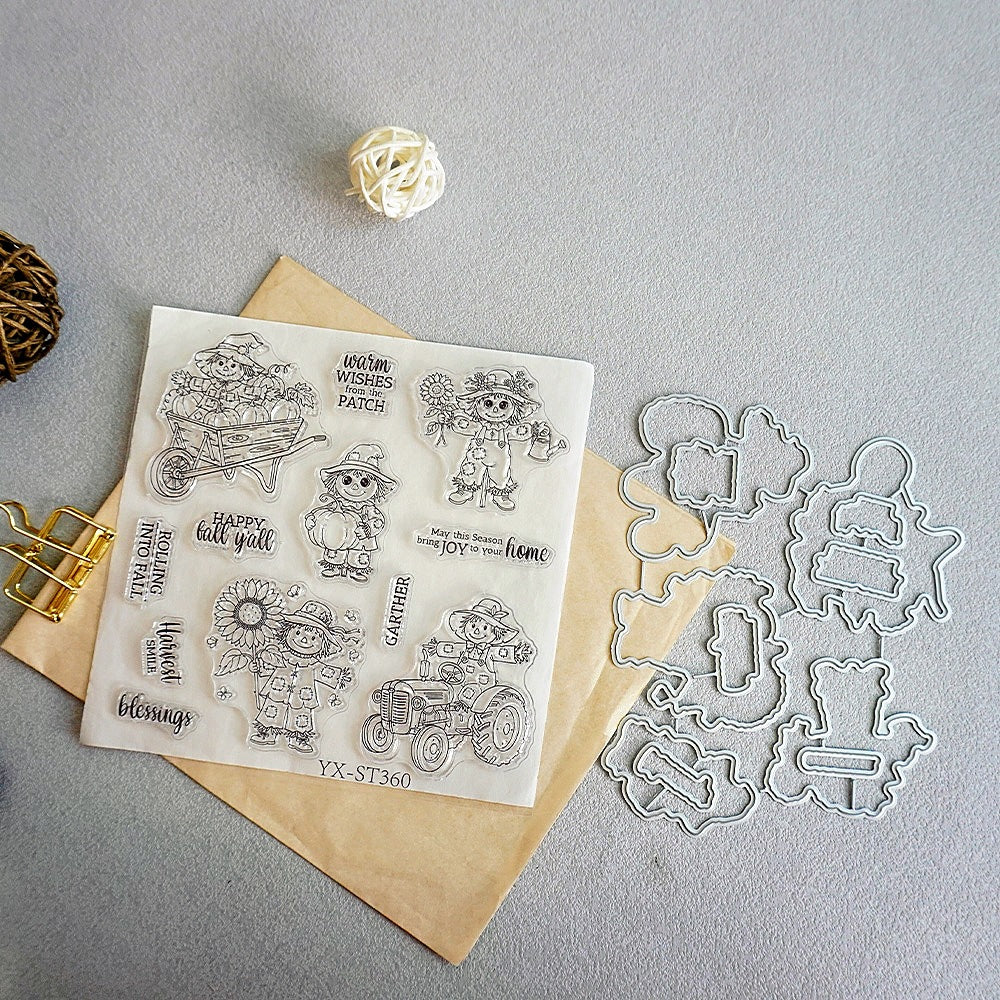 Cute Scarecrow Dies & Stamps Set