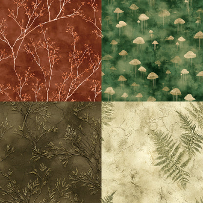 24PCS 6" Foliage Scrapbook Paper & Cardstock