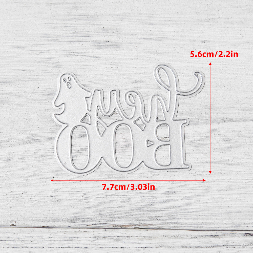 "Hey Boo" Words Metal Cutting Dies
