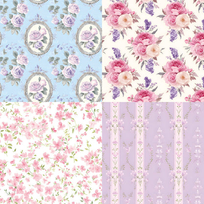 24PCS 6" Thyme Scrapbook Paper & Cardstock