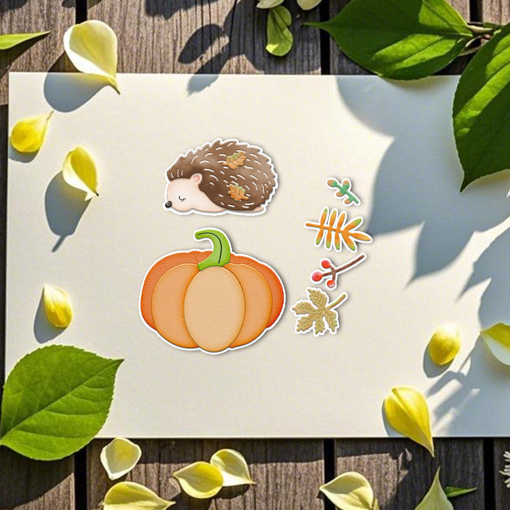 Hedgehog Pumpkin Metal Cutting Dies