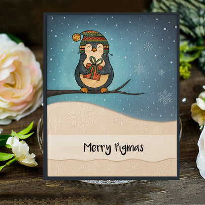 Snowflake Pattern Plastic Embossing Folder