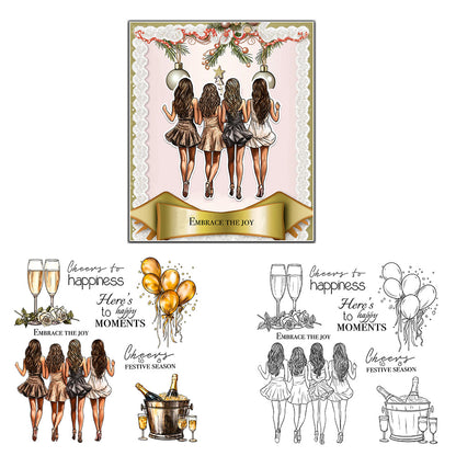 Party Girls Clear Stamps