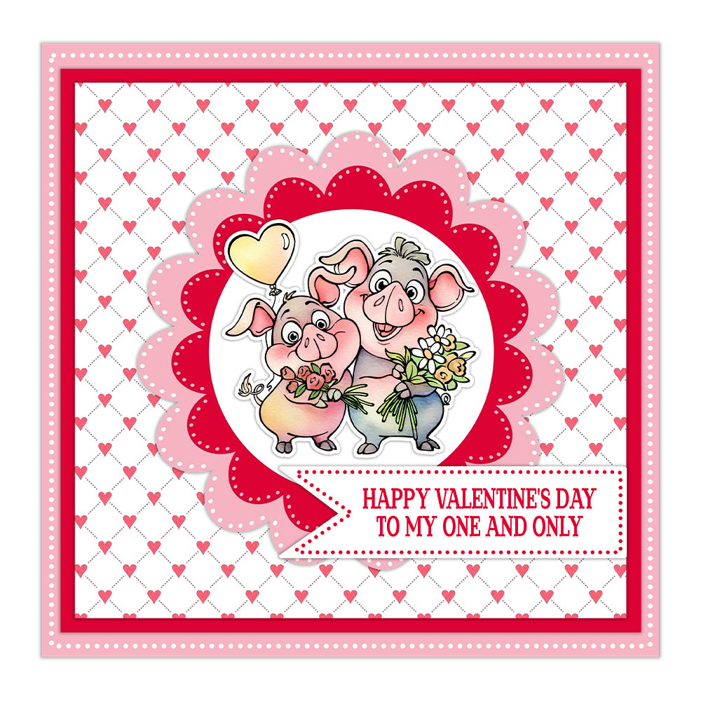 Valentine's Day Animal Couples Dies & Stamps Set