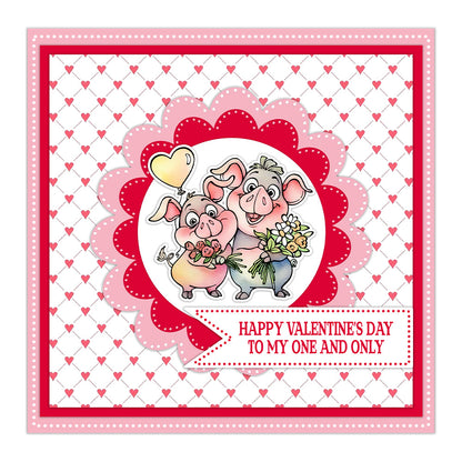 Valentine's Day Animal Couples Dies & Stamps Set