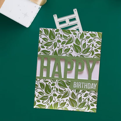 "HAPPY" Words Metal Cutting Dies