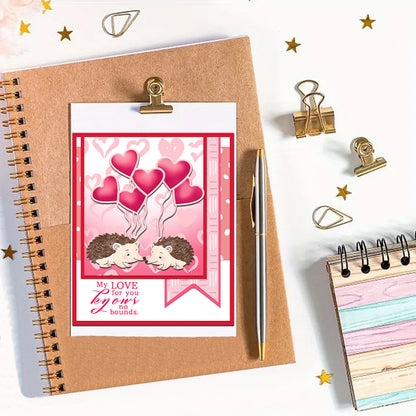 Valentine's Day Little Hedgehog Metal Cutting Dies